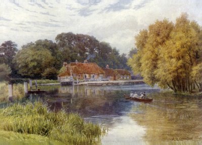 Das Schwanenwirtshaus, Pangbourne von Alfred Robert Quinton